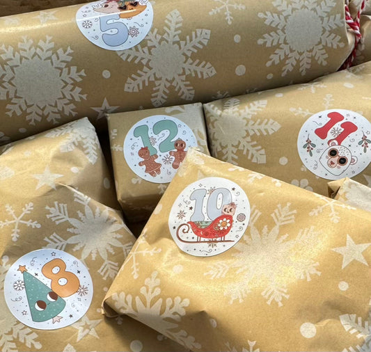 DIY Advent Calendars Made Easy Using Stickers