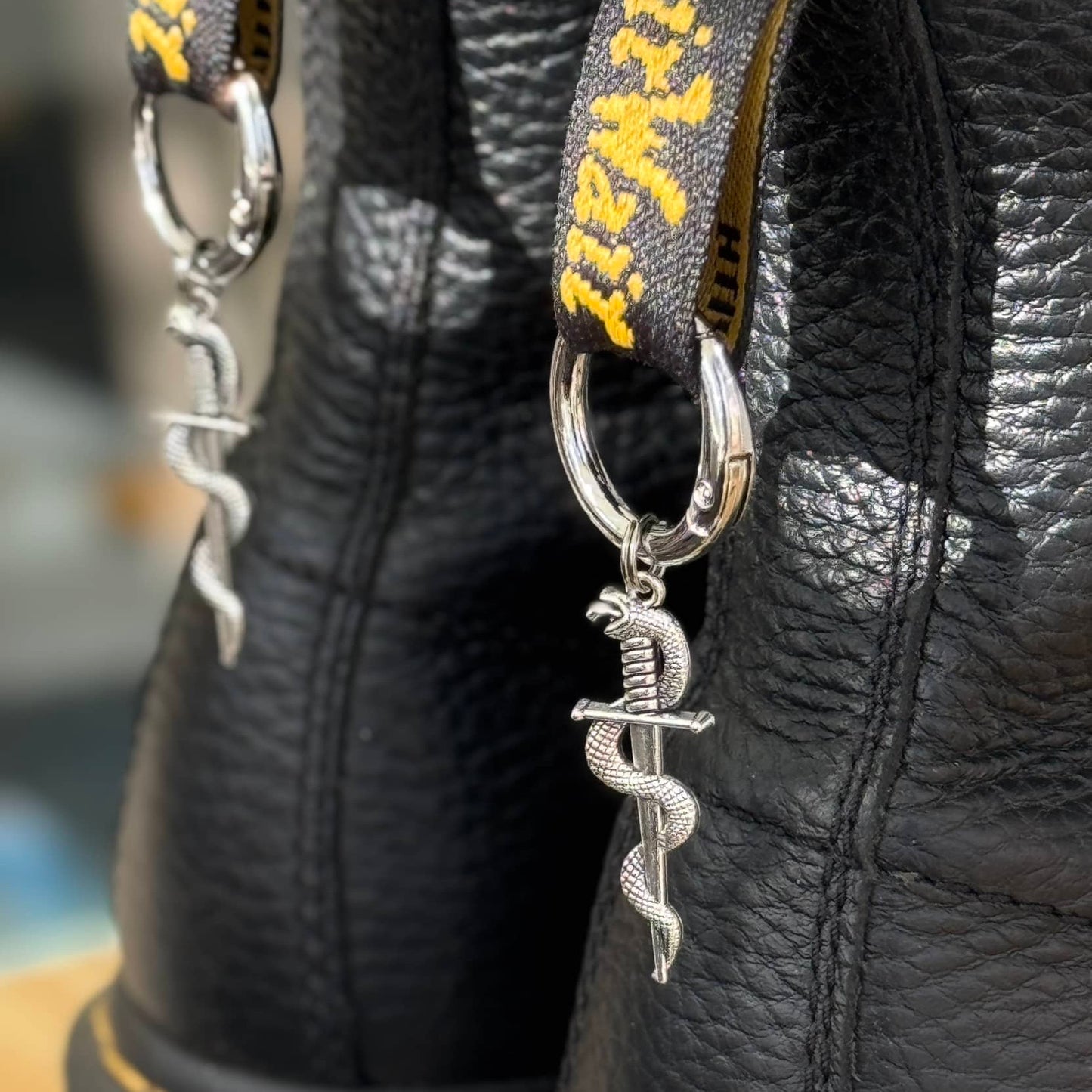 Snake Sword Boot Charms