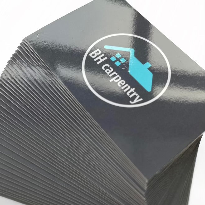 Premium Laminated Business Cards – Gloss, Matte & Velvet Soft-Touch Finishes