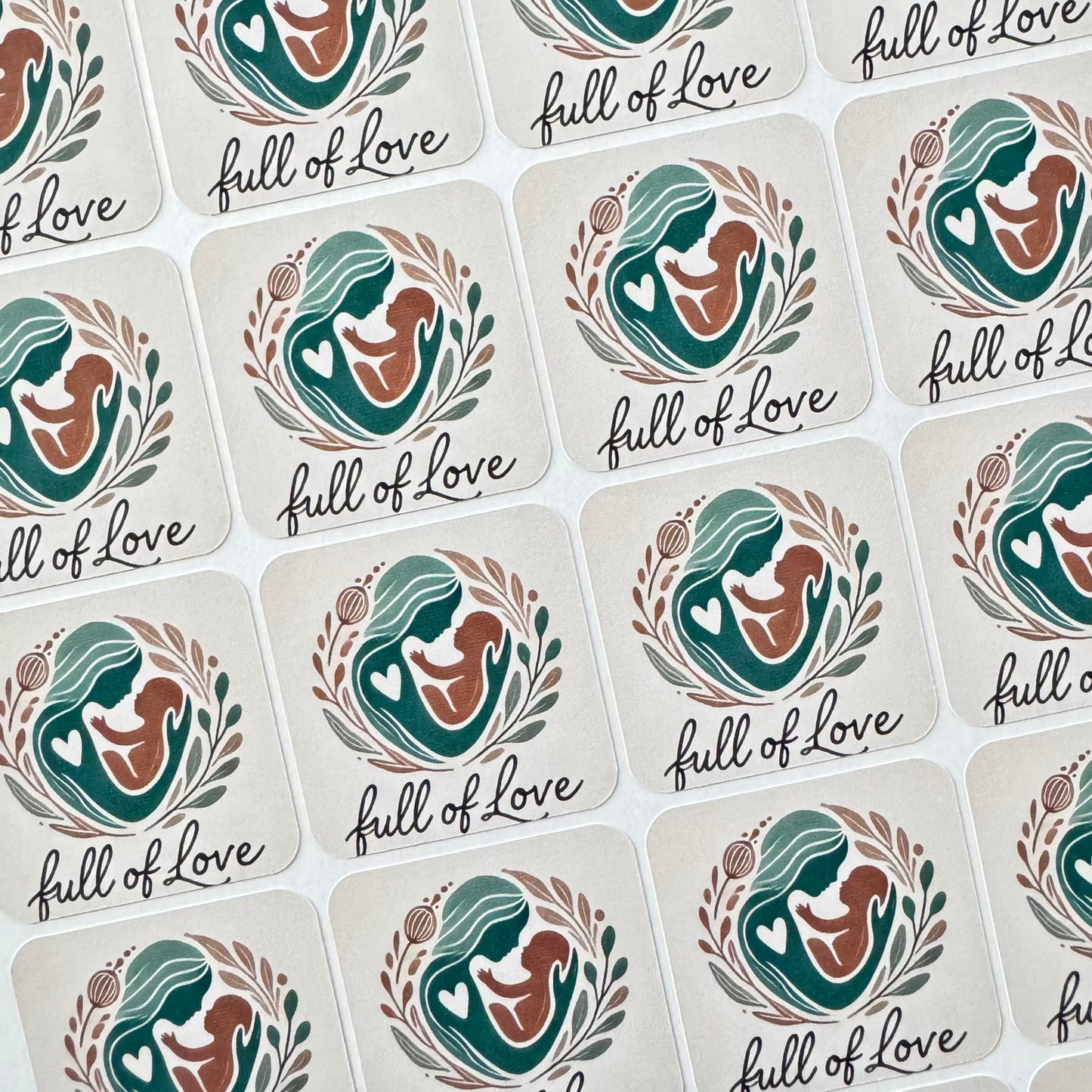 Custom Square Logo Stickers