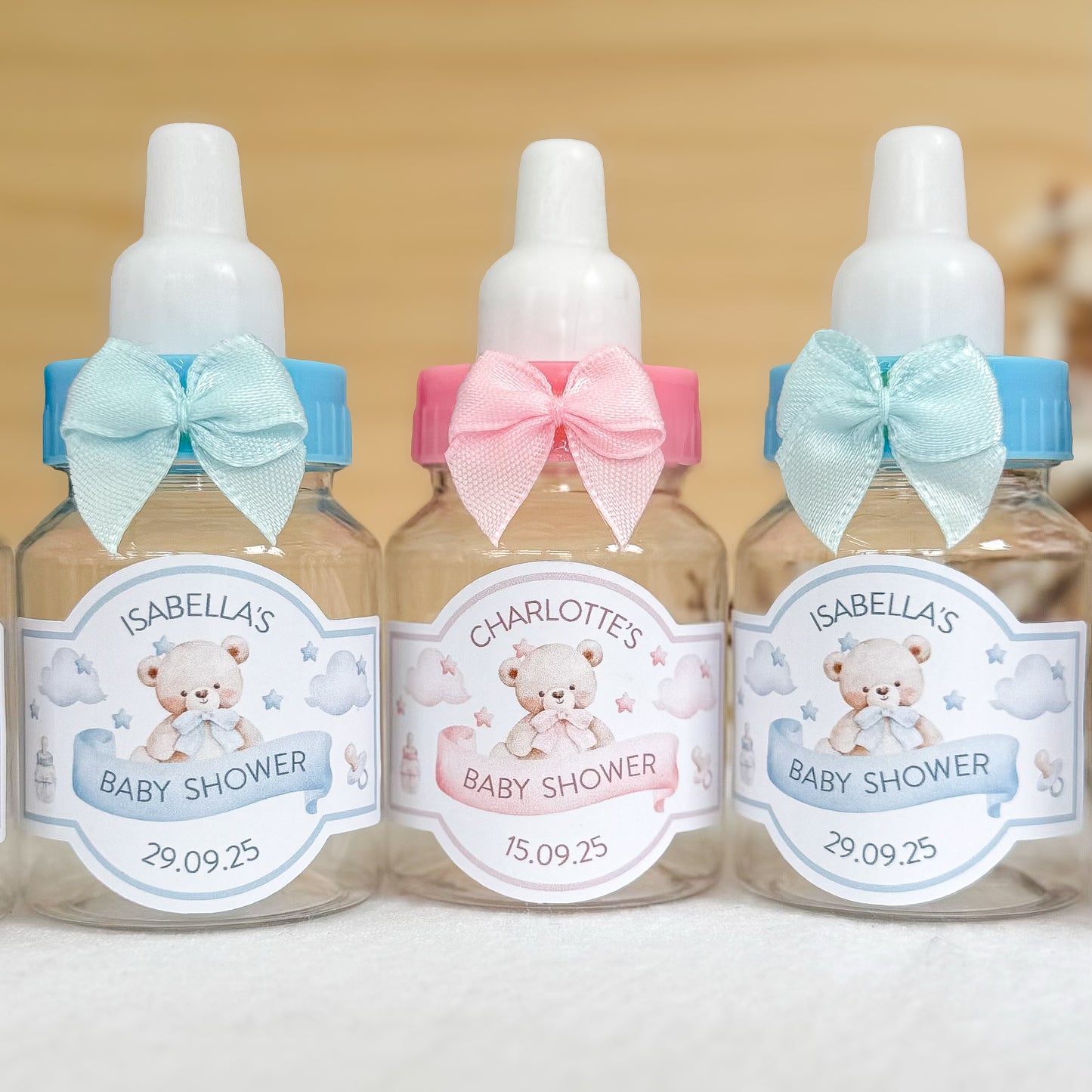 Personalised Mini Baby Shower Favours Bundles of 5 to 20