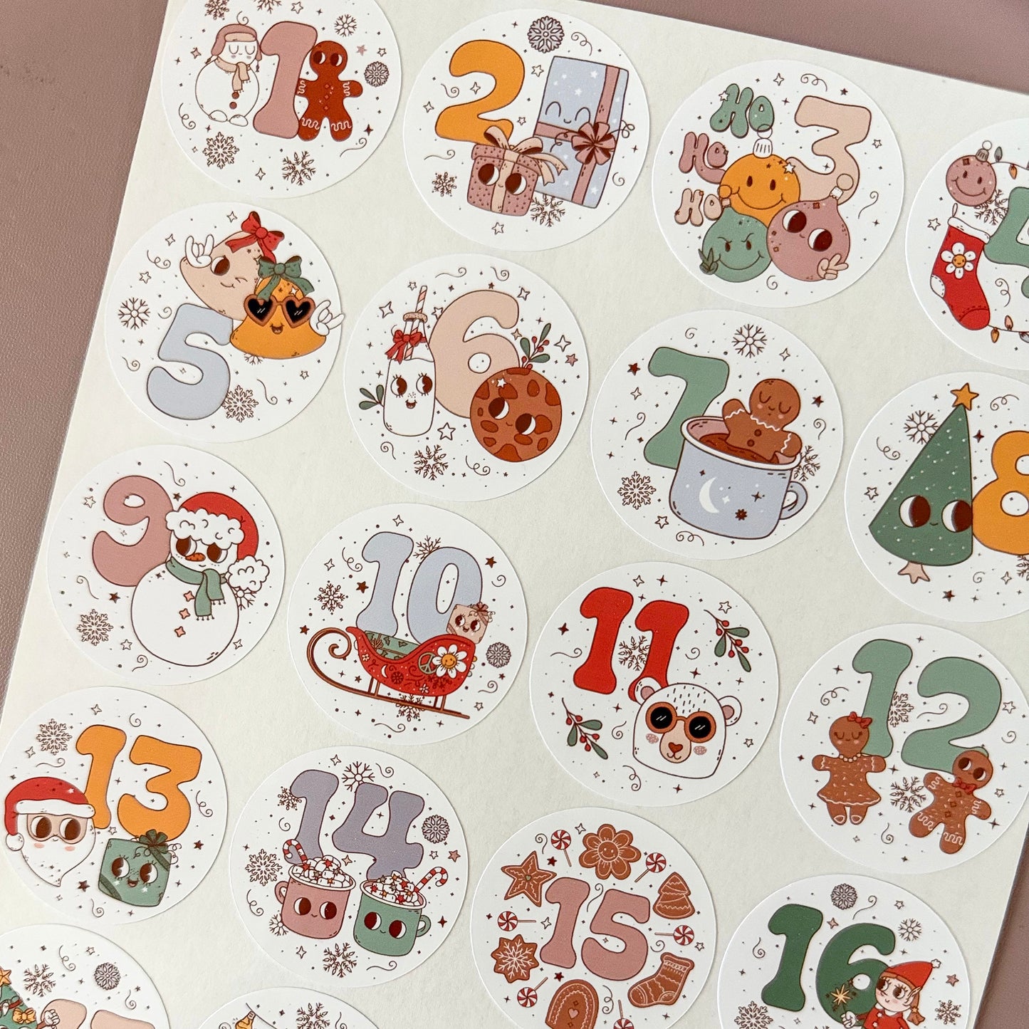 DIY Advent Calendar Stickers