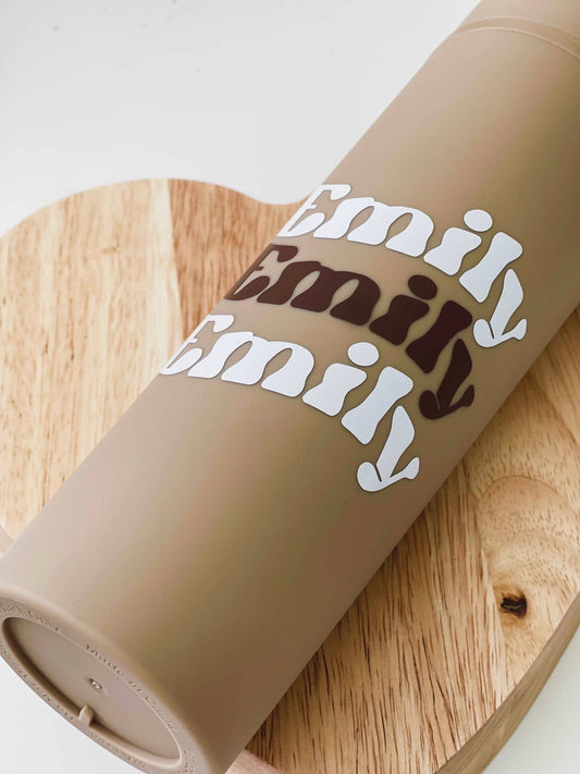 Beige Matte Skinny Tumbler