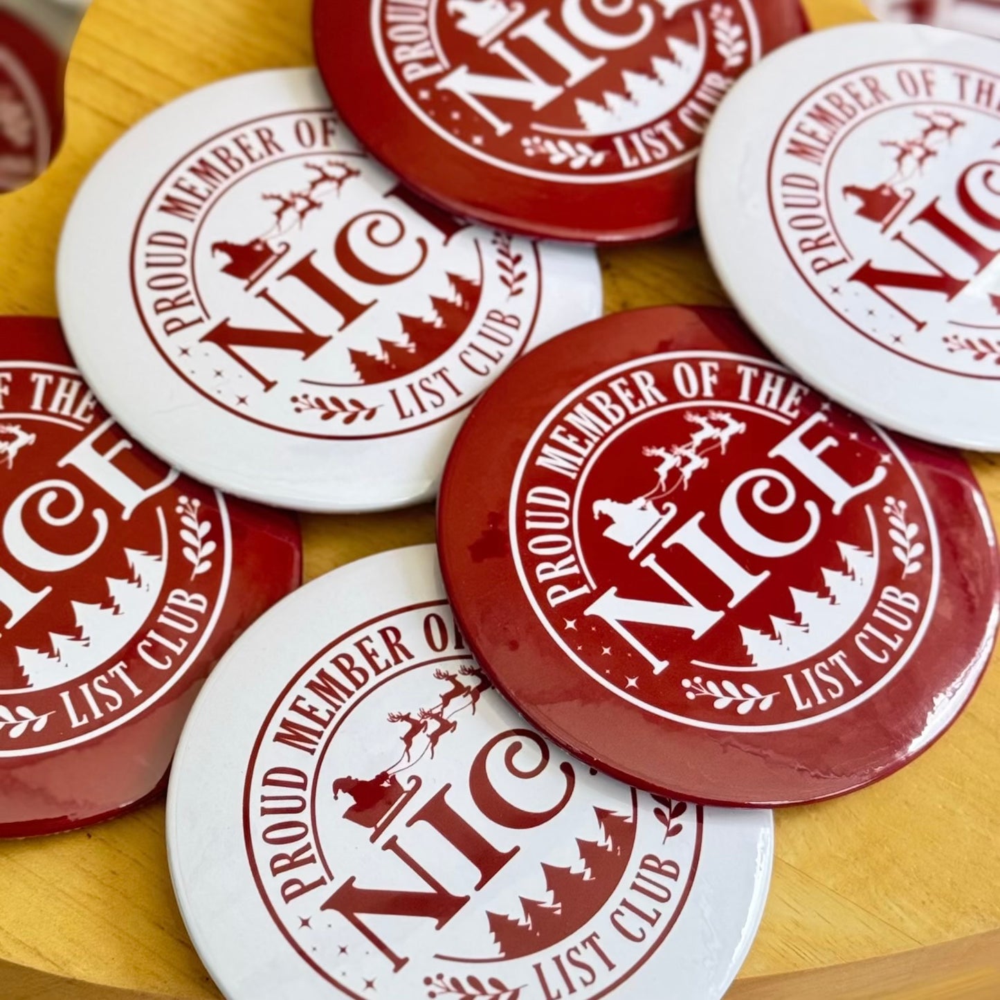 Nice List Club Button Badge - 75mm