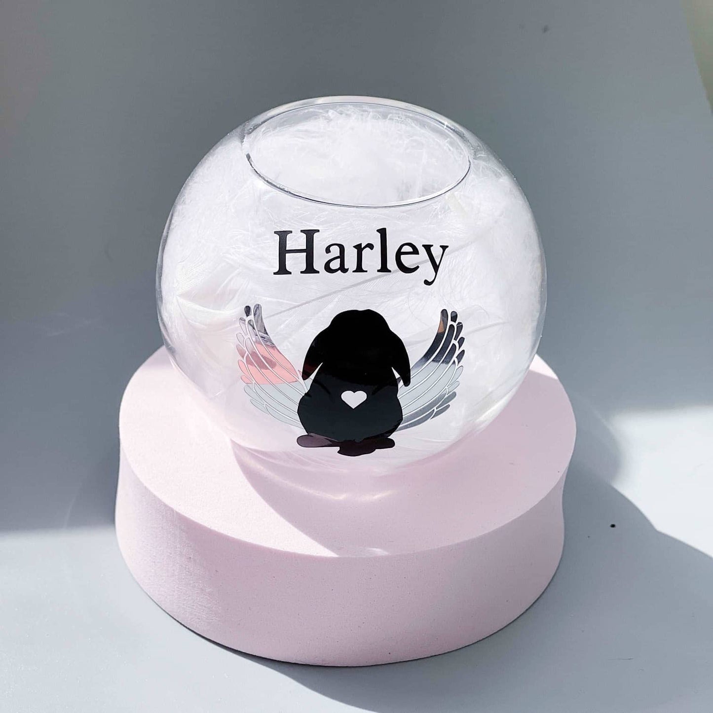 Lop Ear Bunny Personalised Memorial Tealight Holder