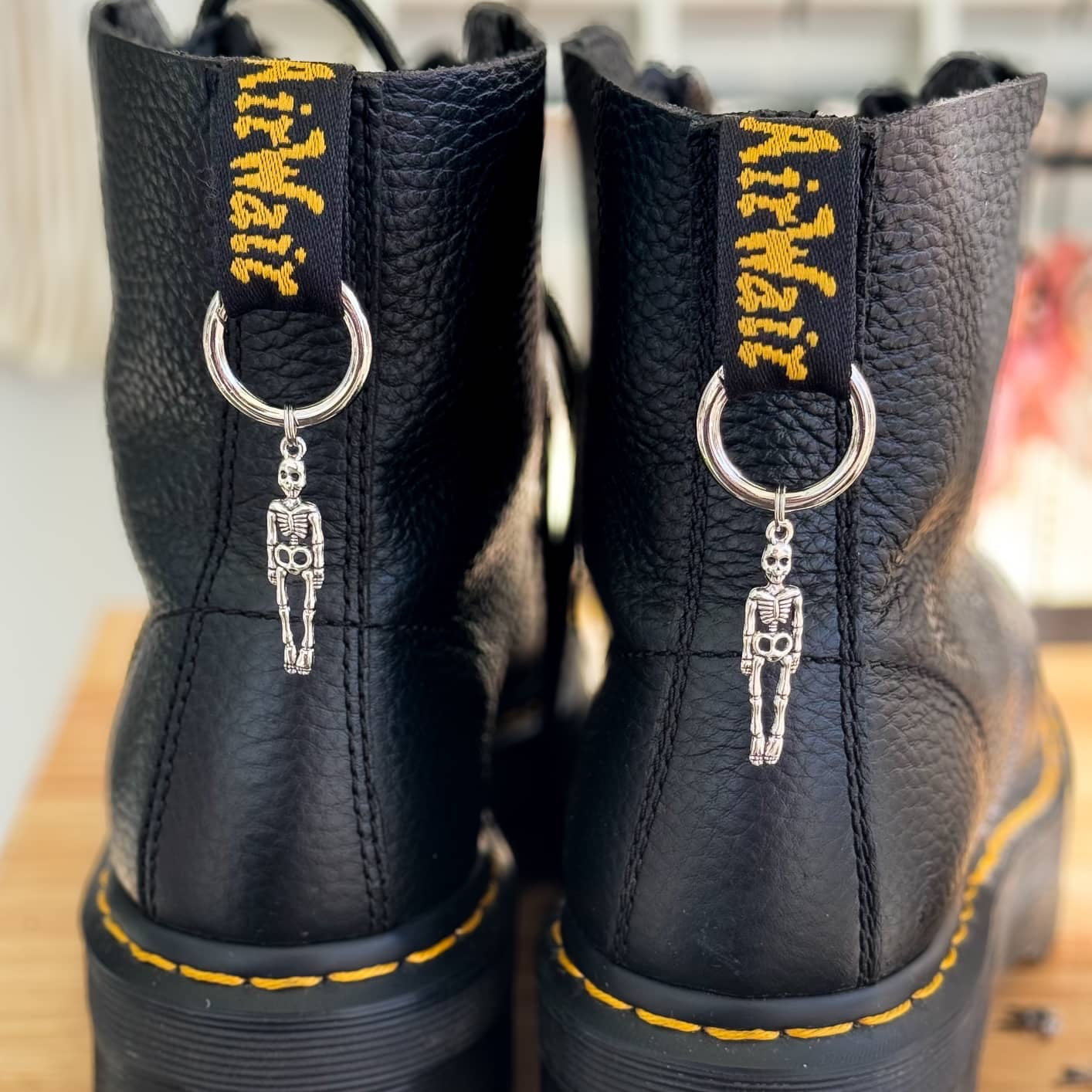 Skeleton Dr Marten Boot Charms