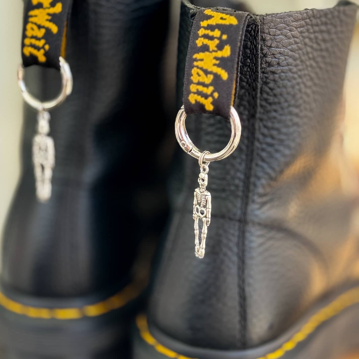 Skeleton Dr Marten Boot Charms