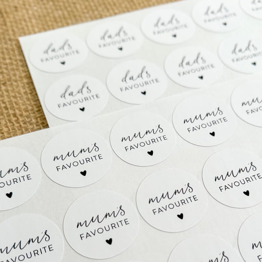 Baby Shower Favour Stickers