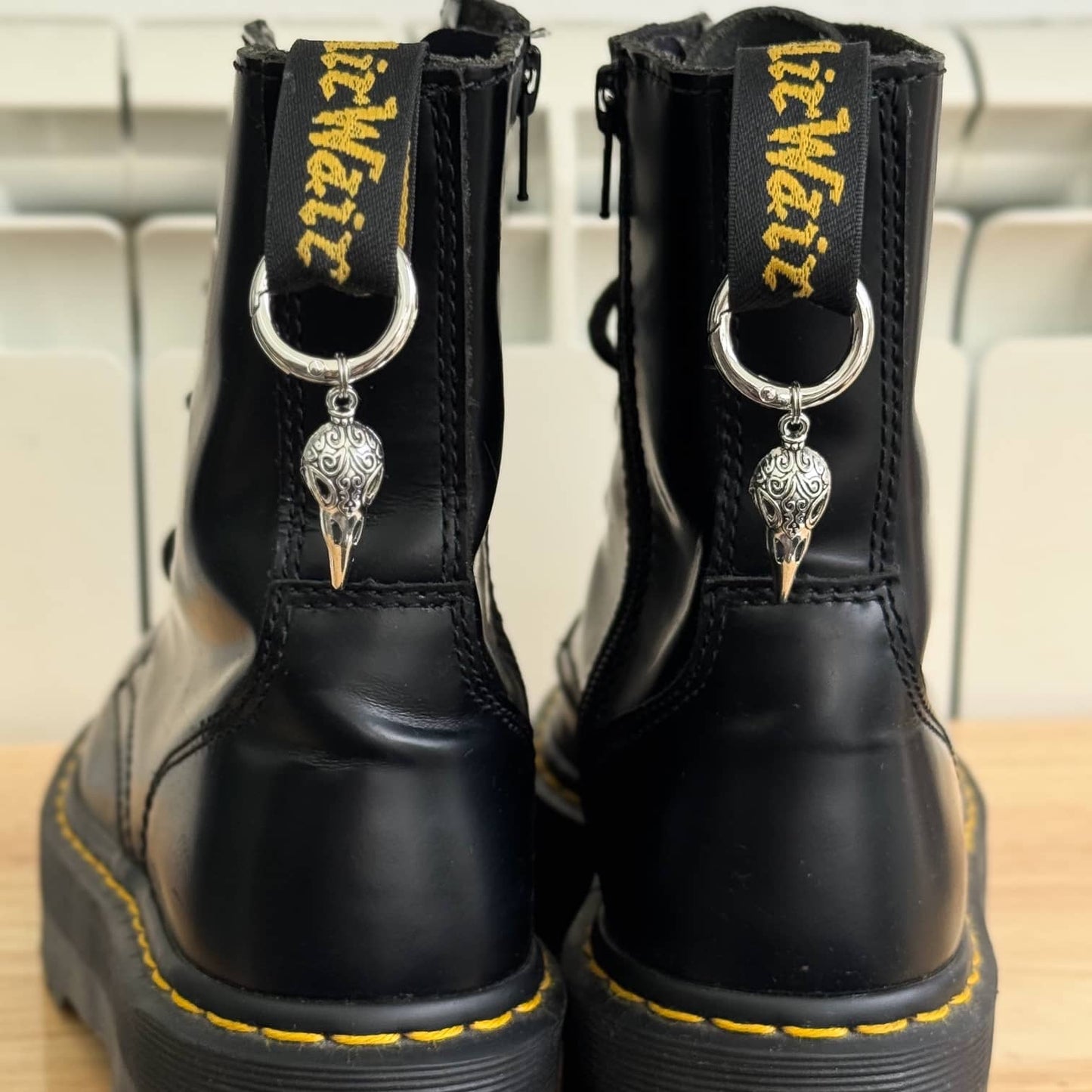 Bird Skeleton Boot Charms