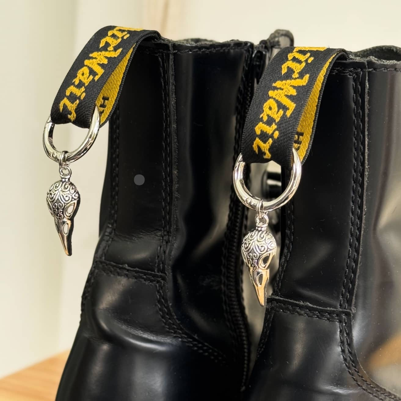 Bird Skeleton Boot Charms