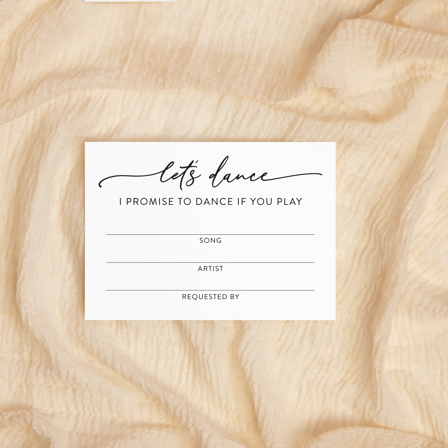Song Request Cards