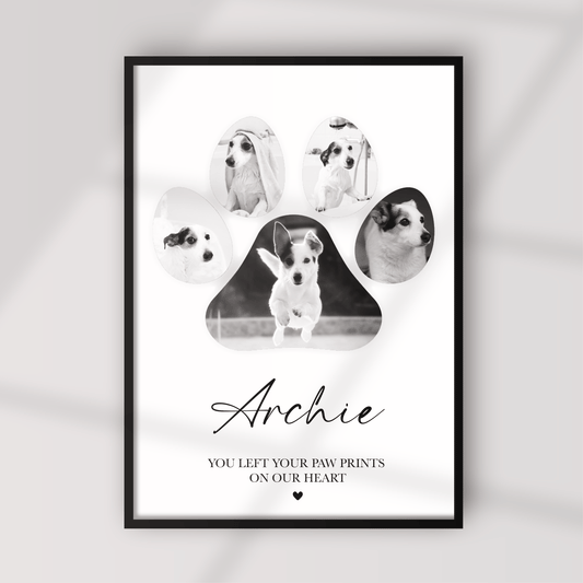 Personalised Pet Photo Memorial Print