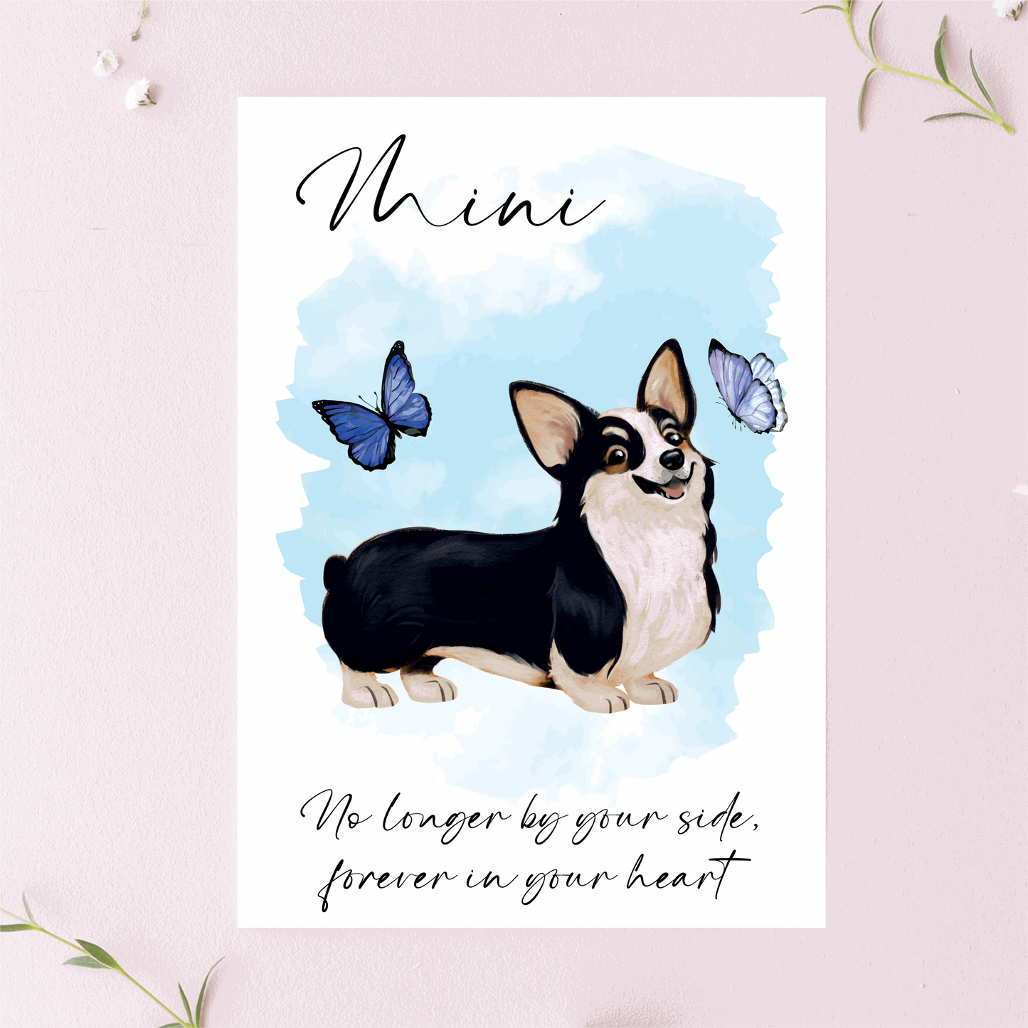 Personalised Dog Loss Greetings Cards