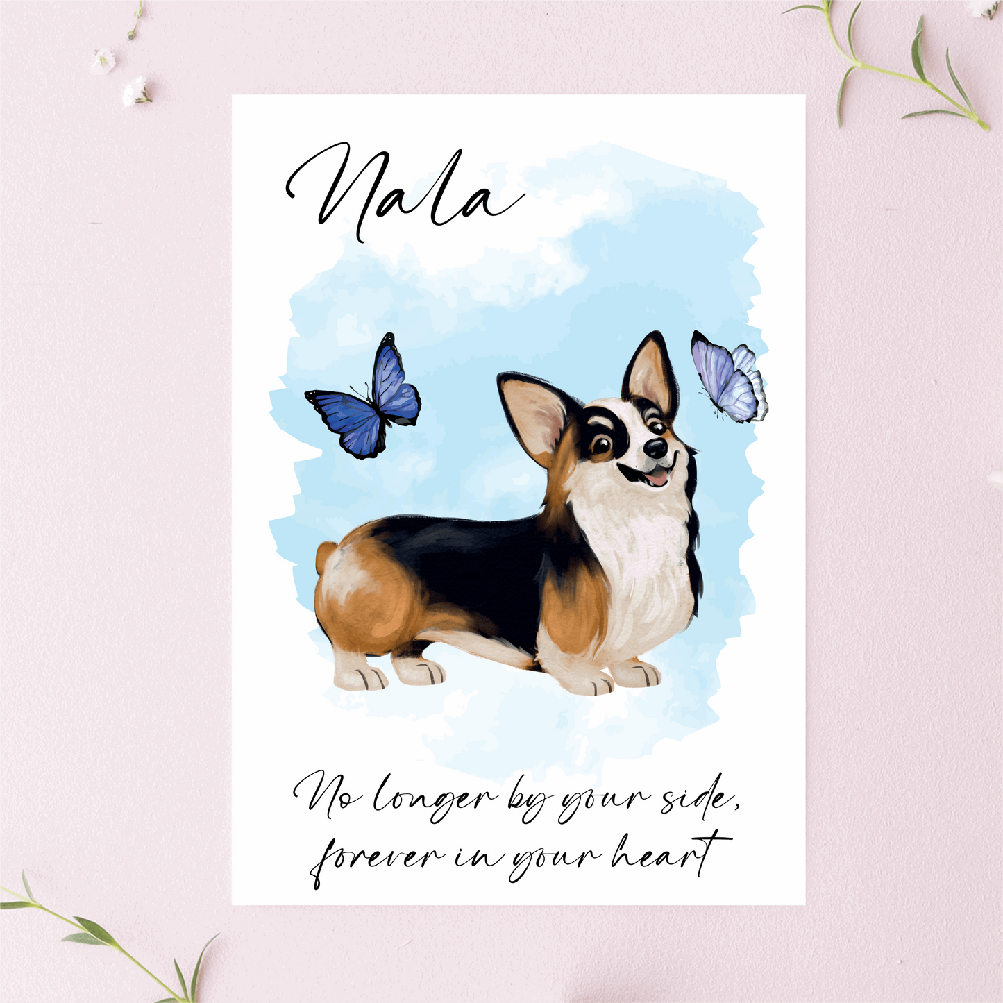Personalised Dog Loss Greetings Cards