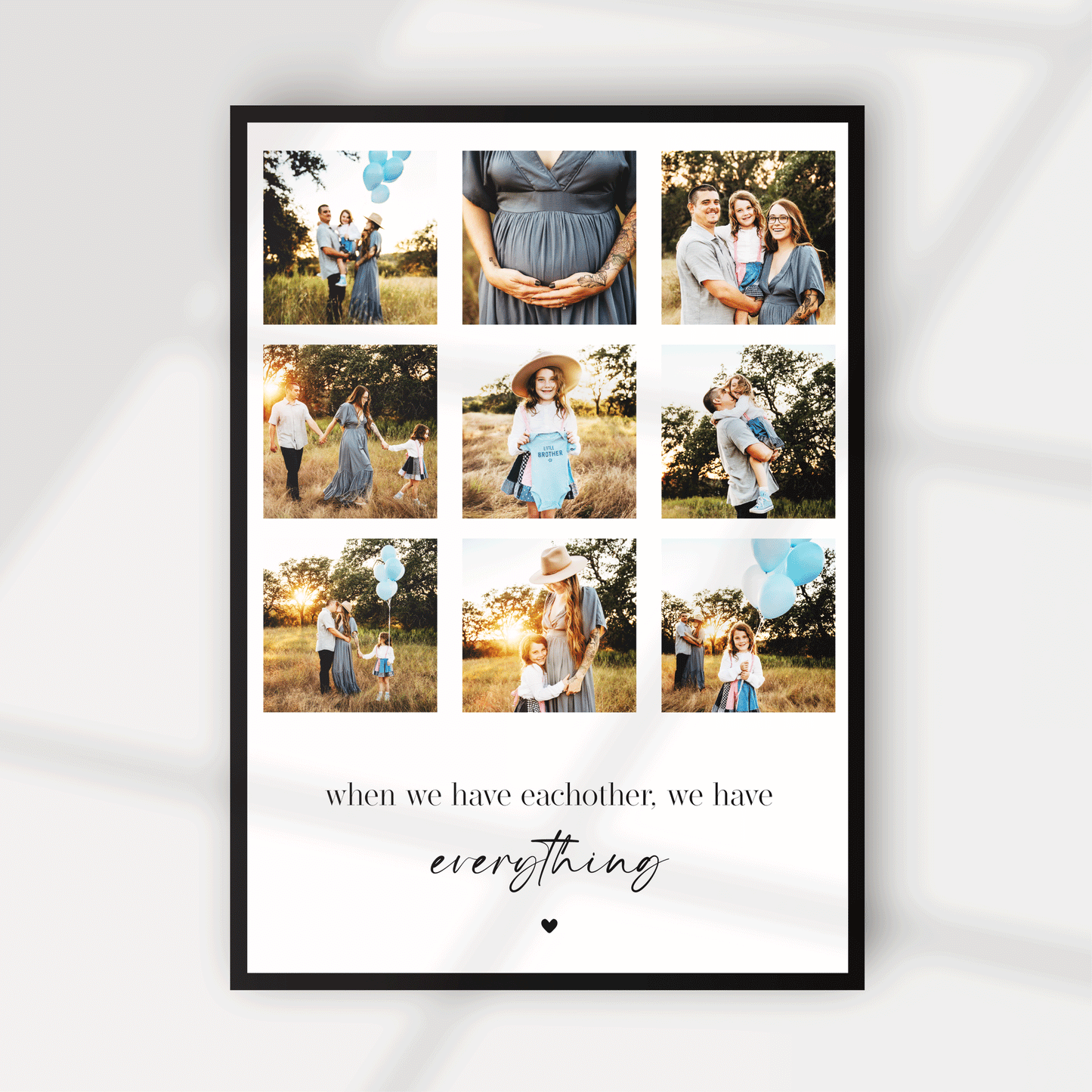Family Personalised Photo Print