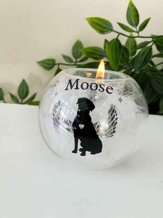 Perfectly Imperfect | Personalised Labrador Retriever Tealight Holder