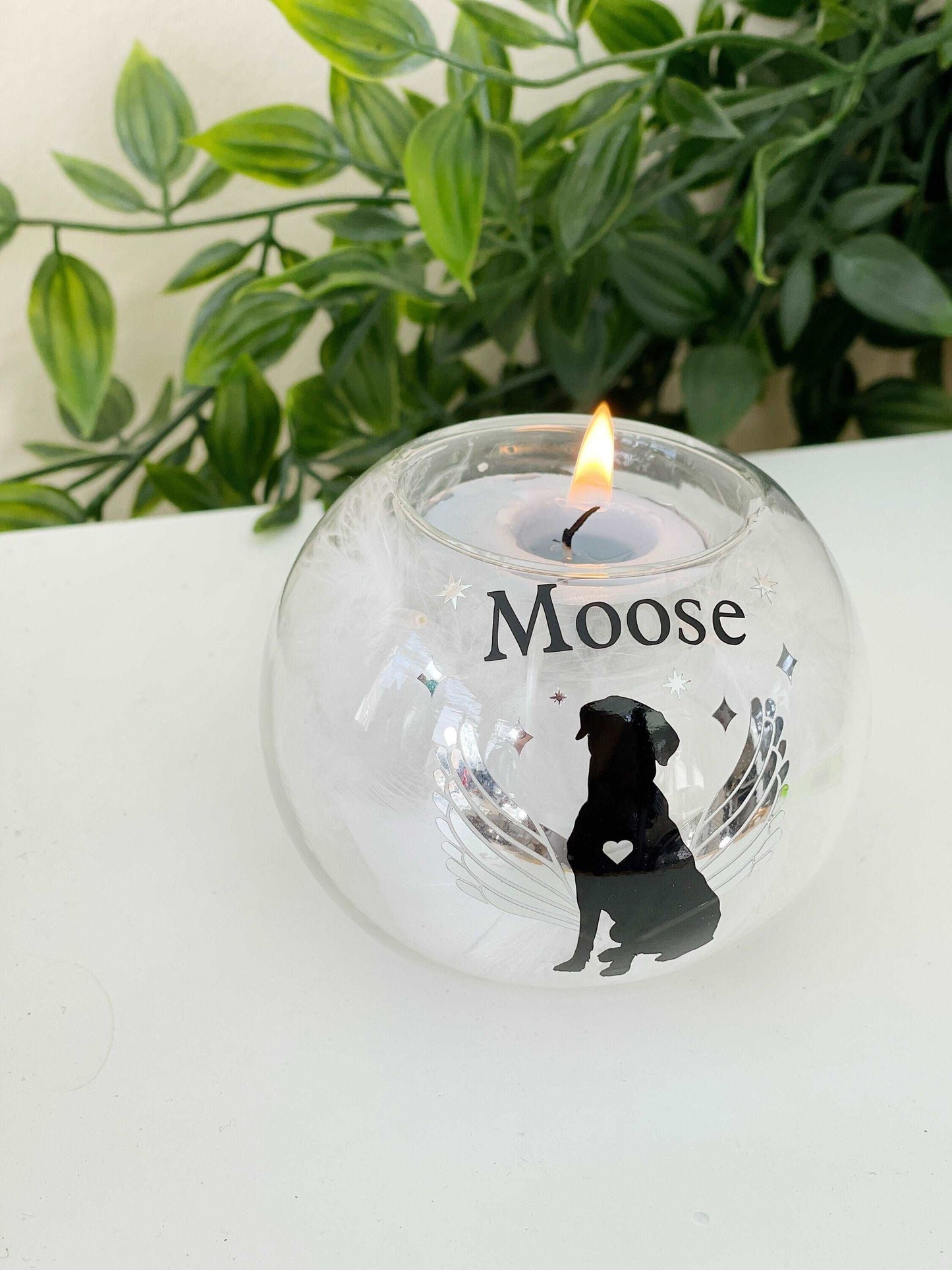 Perfectly Imperfect | Personalised Labrador Retriever Tealight Holder