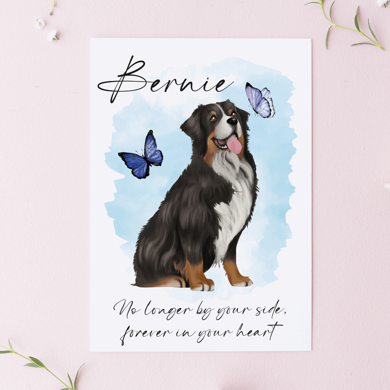 Personalised Dog Loss Greetings Cards