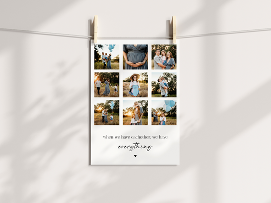 Family Personalised Photo Print