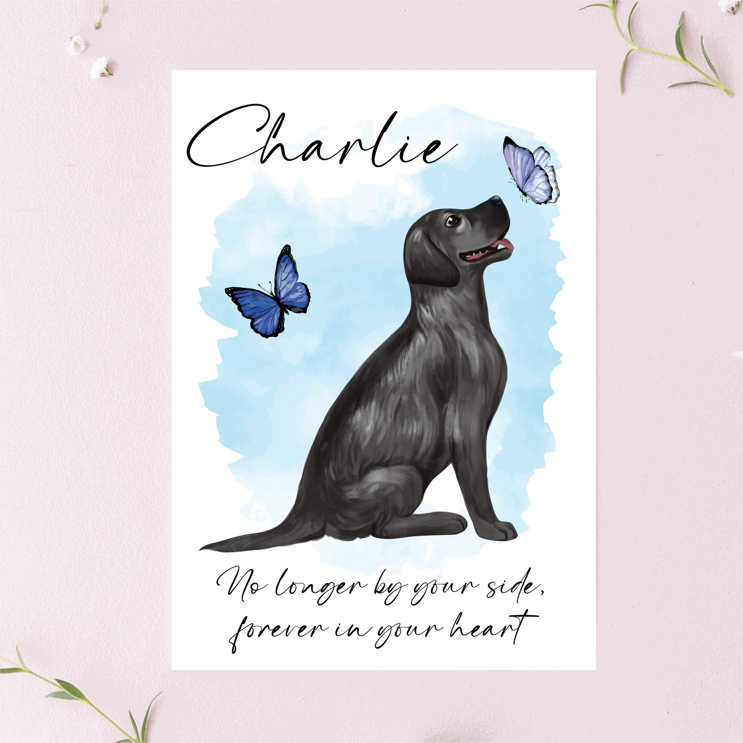 Personalised Dog Loss Greetings Cards