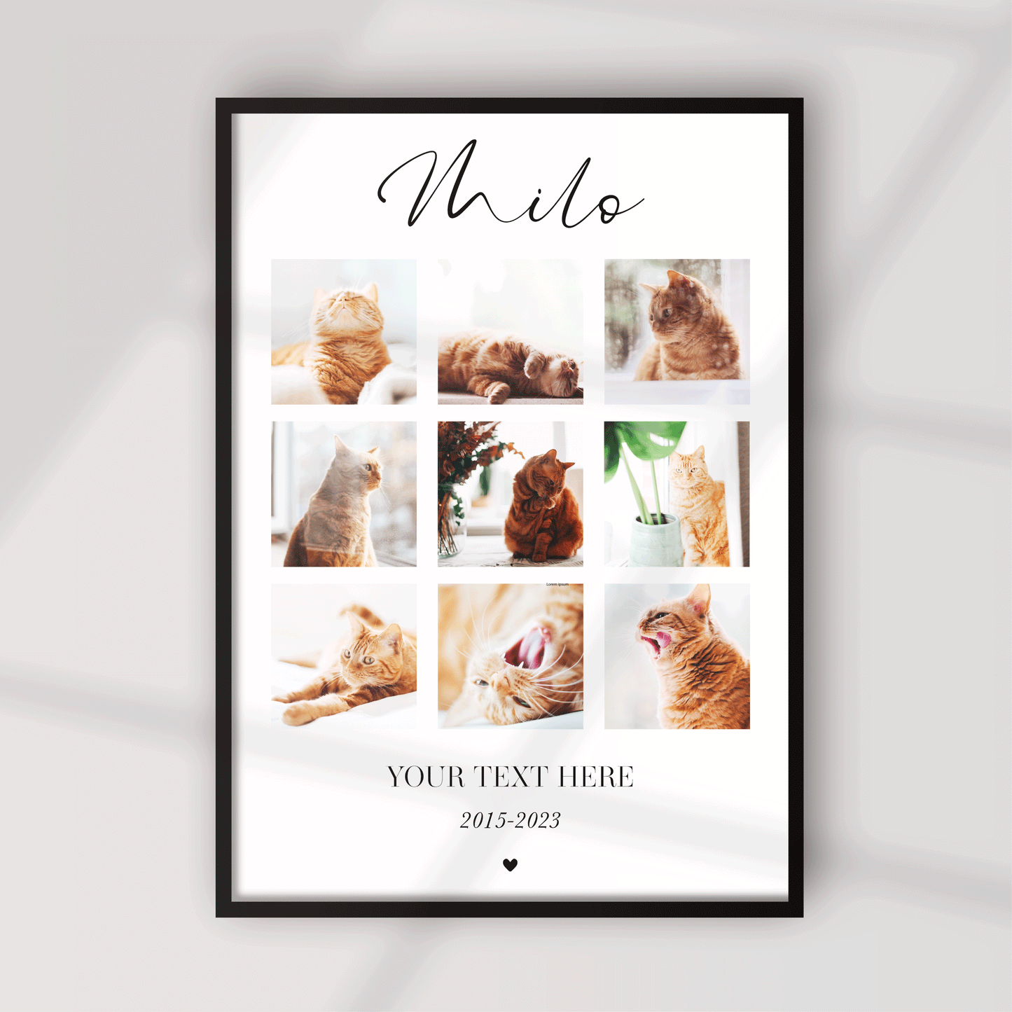 Personalised Pet Photo Collage Print
