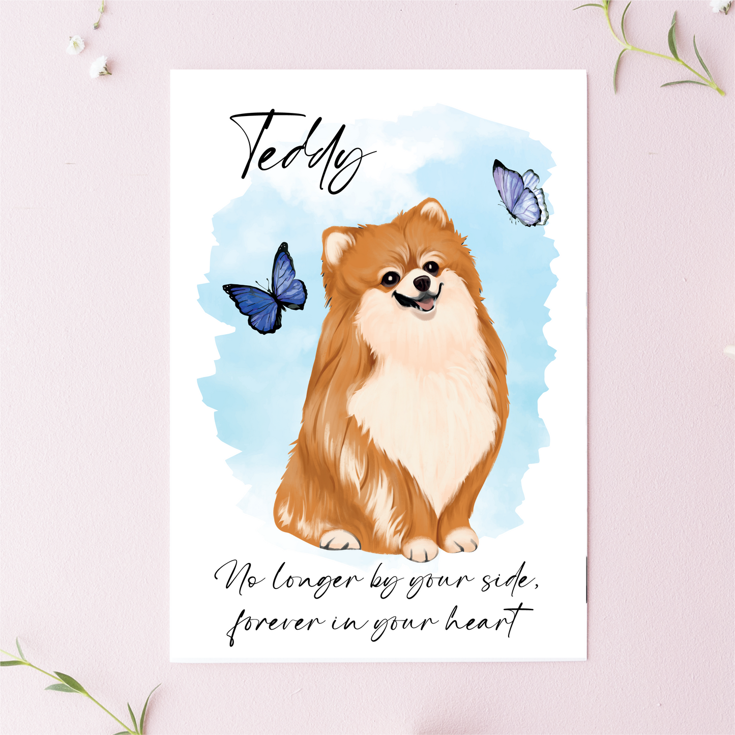 Personalised Dog Loss Greetings Cards
