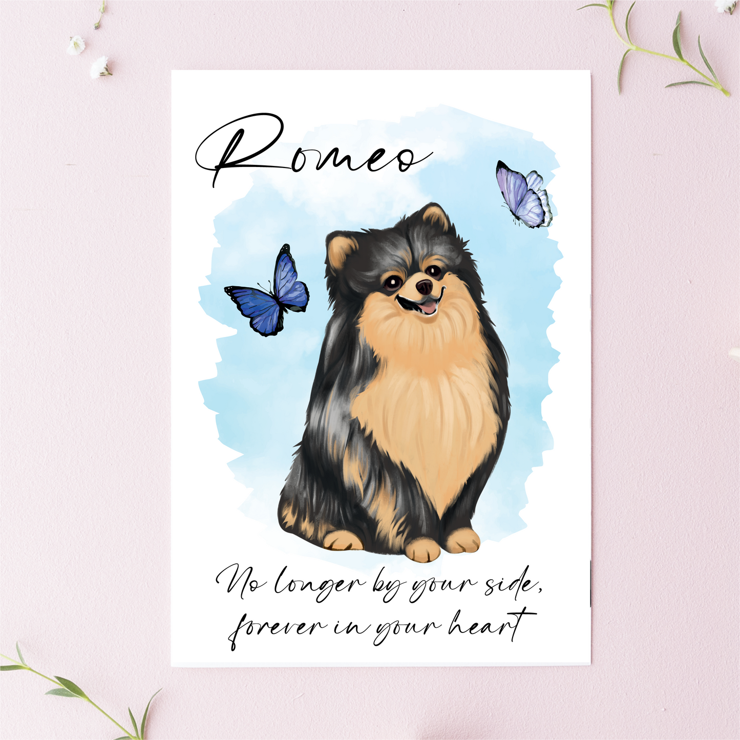 Personalised Dog Loss Greetings Cards