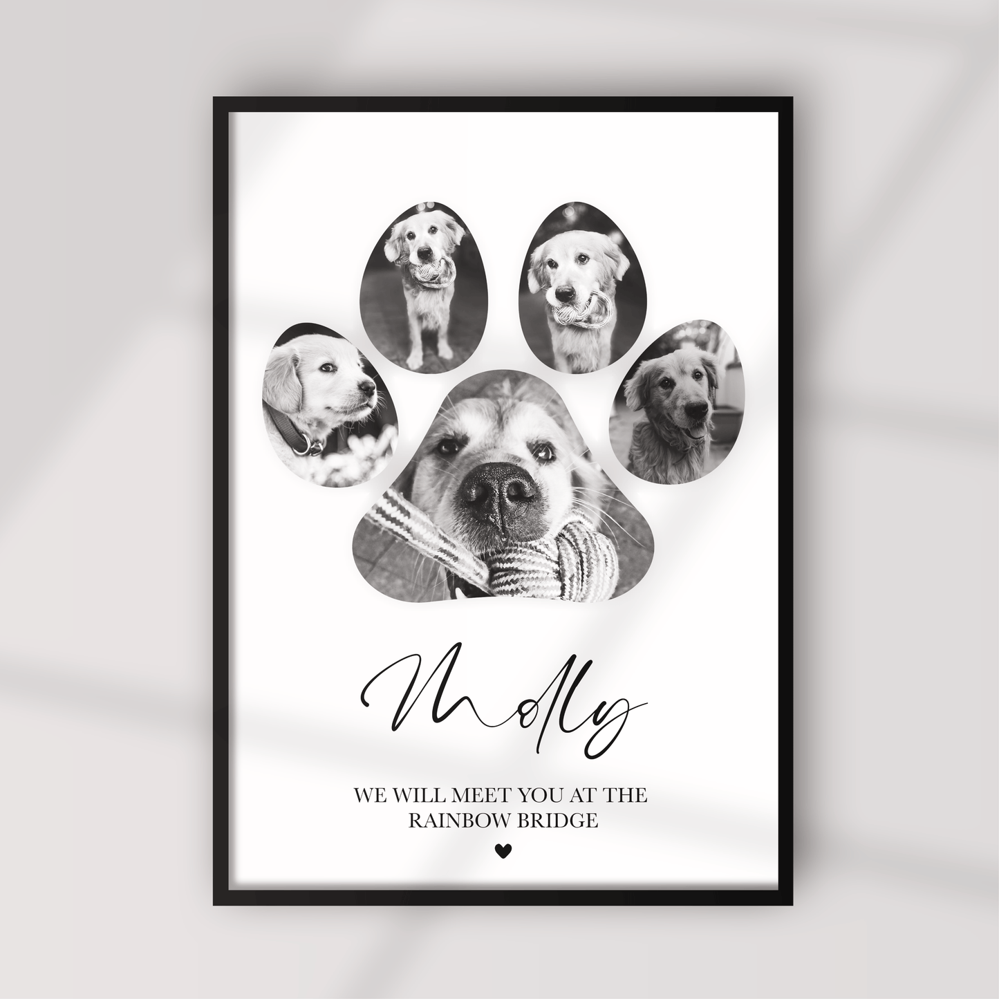 Personalised Pet Photo Memorial Print
