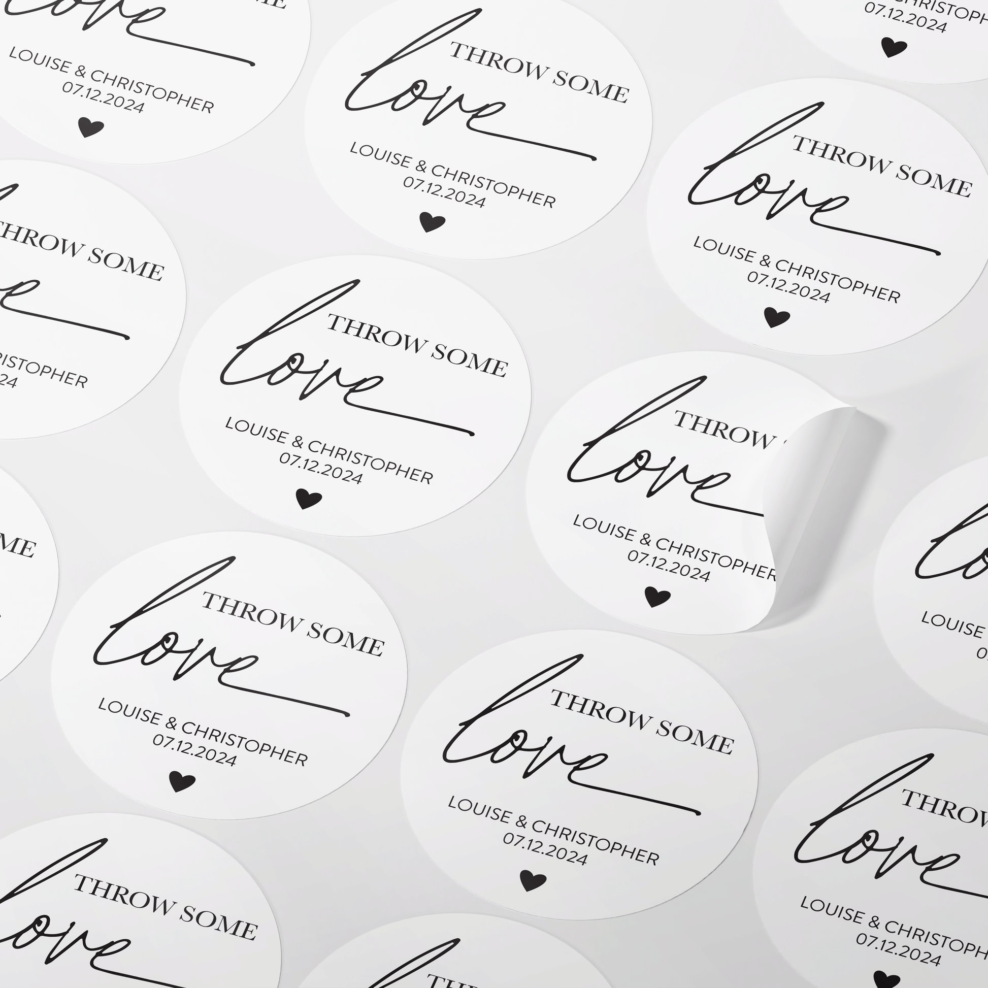 Customer wedding confetti favours