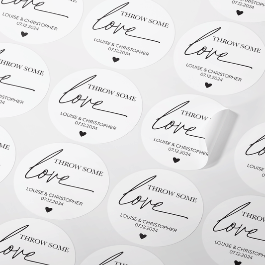 Customer wedding confetti favours