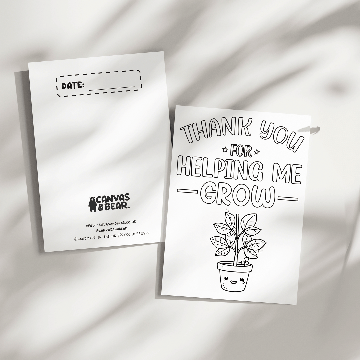 Teacher Appreciation Colour In Card
