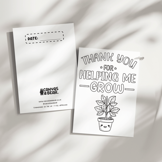 Teacher Appreciation Colour In Card
