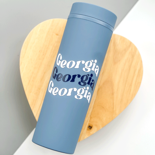 Blue Matte Skinny Tumbler