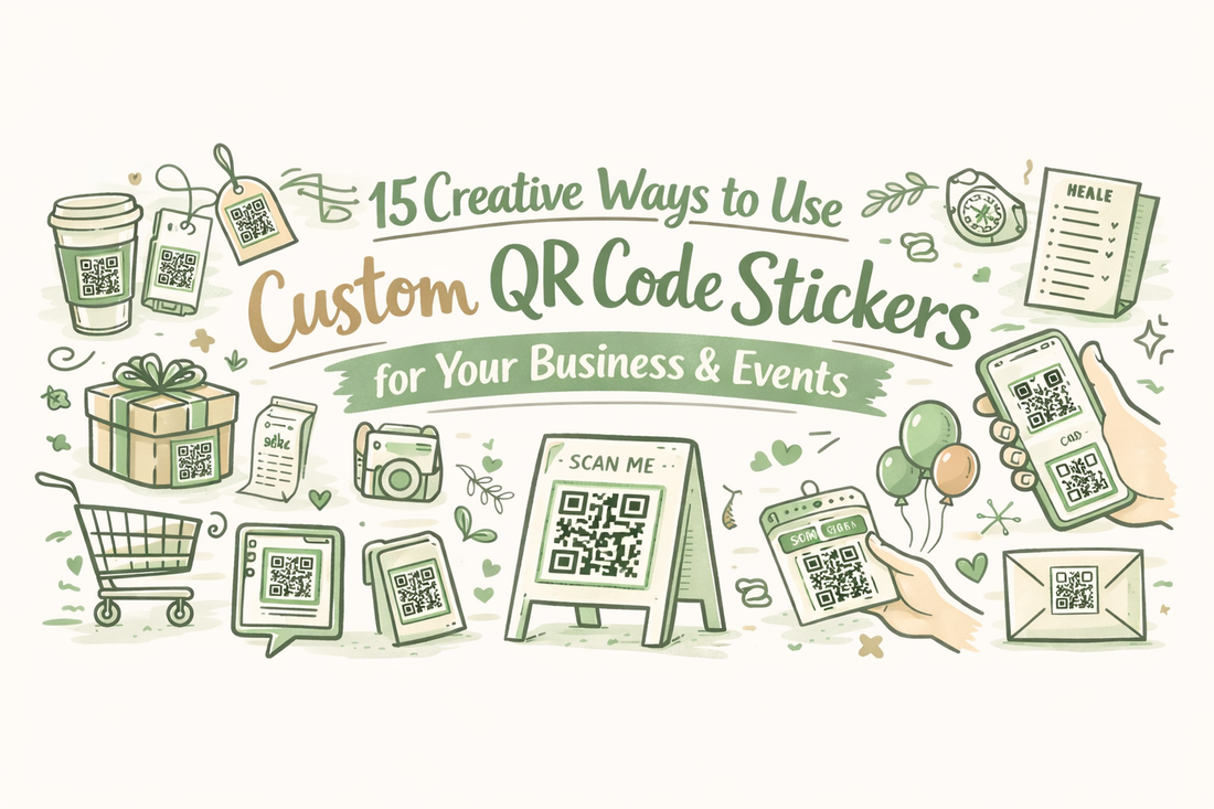 15 Creative Ways to Use Custom QR Code Stickers for Your Business & Events