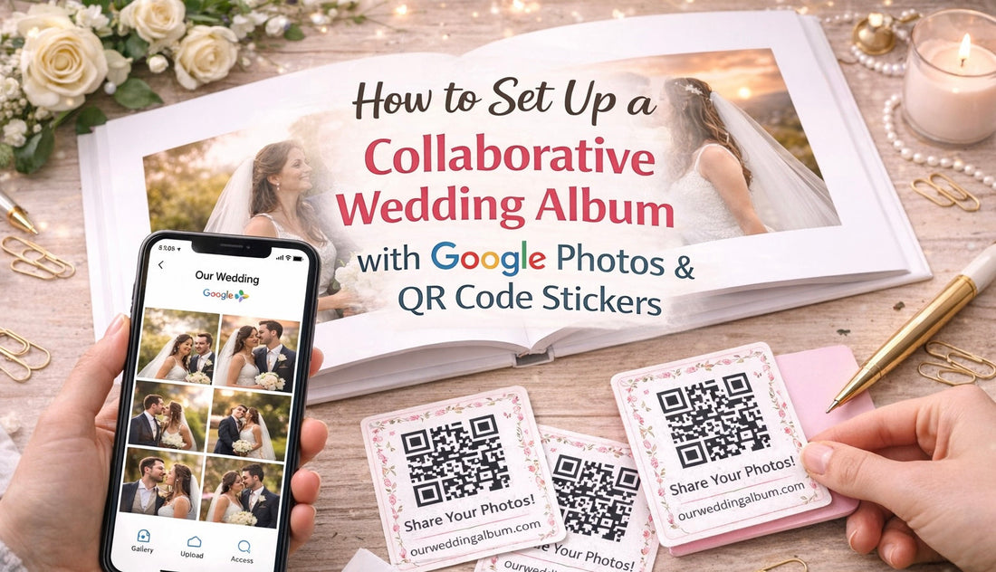 How to Set Up a Collaborative Wedding Album with Google Photos & QR Code Stickers