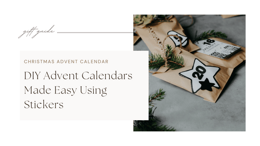 DIY Advent Calendars Made Easy Using Stickers