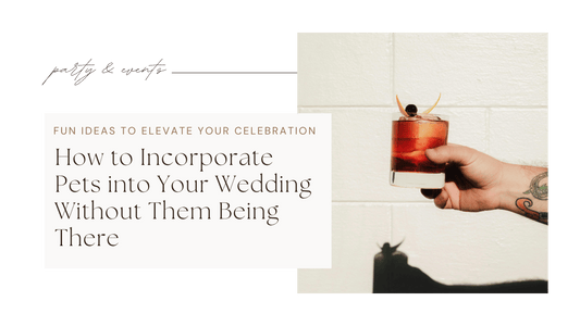 How to Incorporate Pets into Your Wedding Without Them Being There