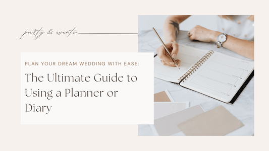 Plan Your Dream Wedding with Ease: The Ultimate Guide to Using a Planner or Diary