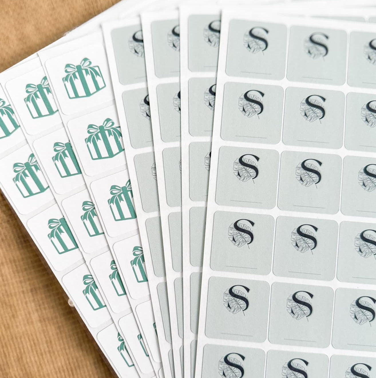 Custom Square Logo Stickers