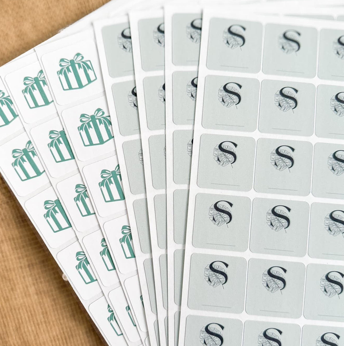 Custom Square Logo Stickers