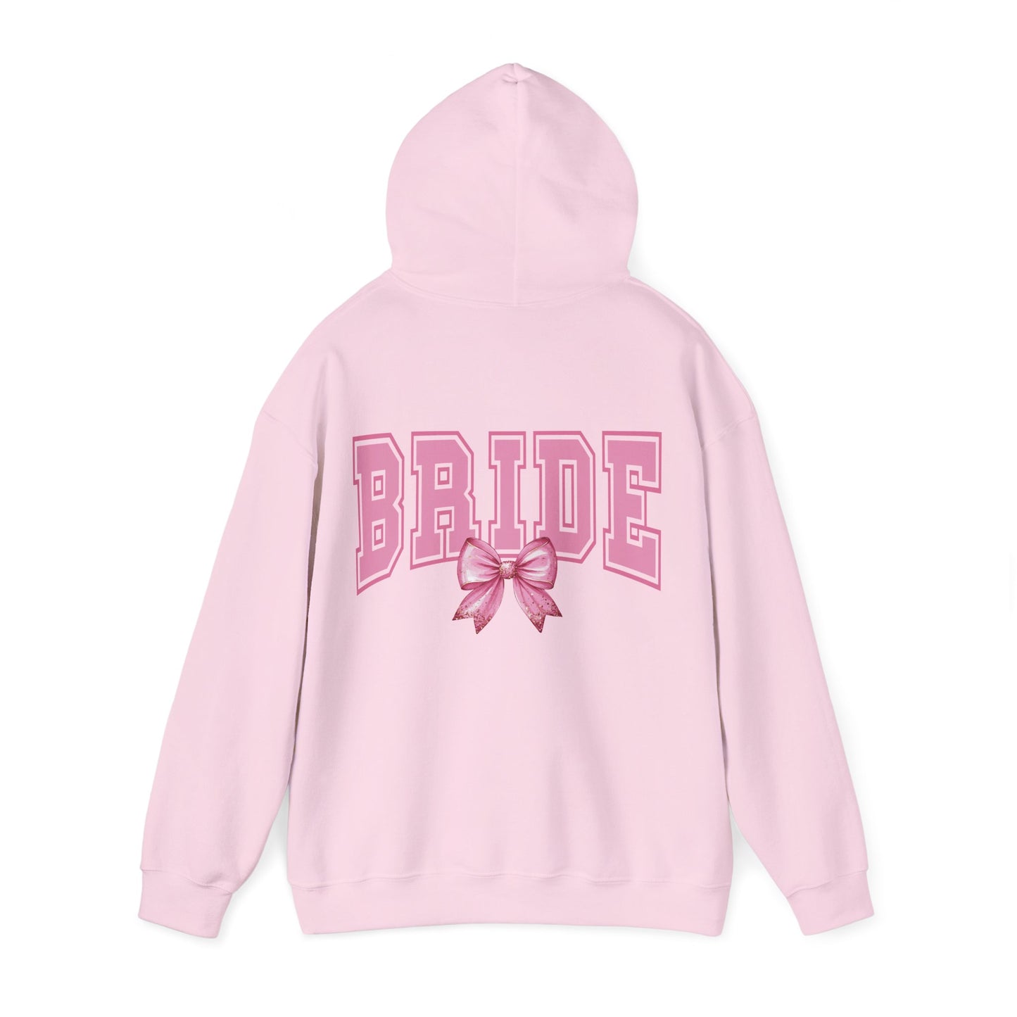 Bride Pink Varsity Hoodie — Bridal Party Hen Do Pullover