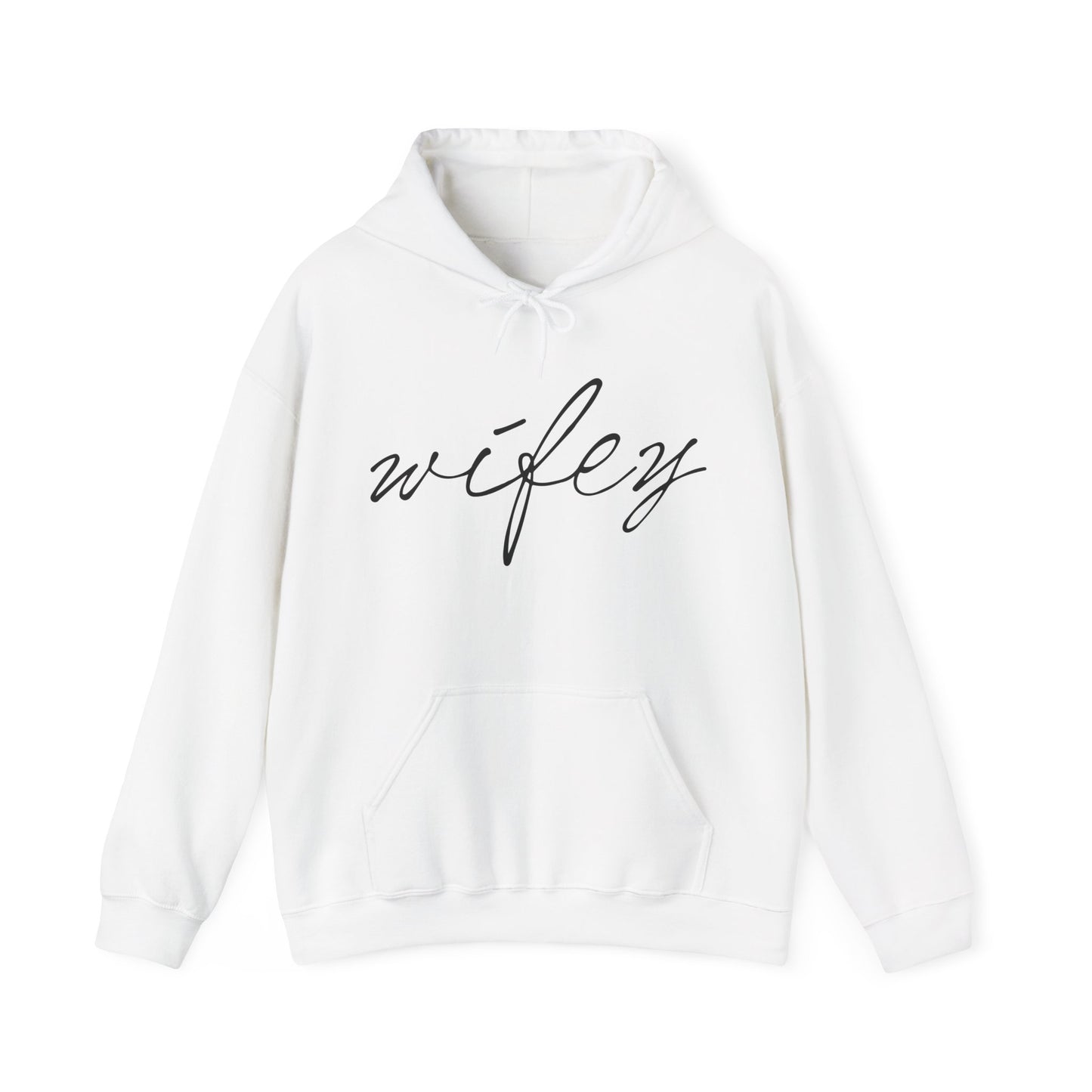 Wifey Script Hoodie — Cozy Bridal & Newlywed Hoodie