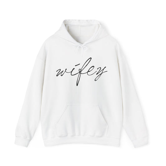 Wifey Script Hoodie — Cozy Bridal & Newlywed Hoodie