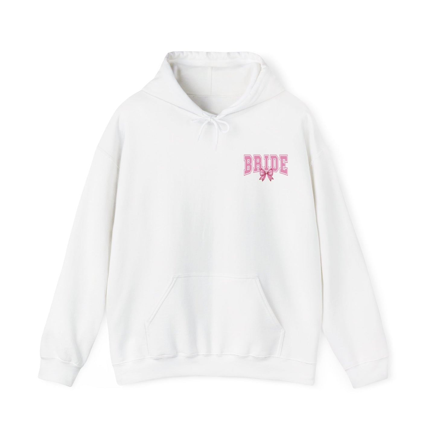 Bride Pink Varsity Hoodie — Bridal Party Hen Do Pullover