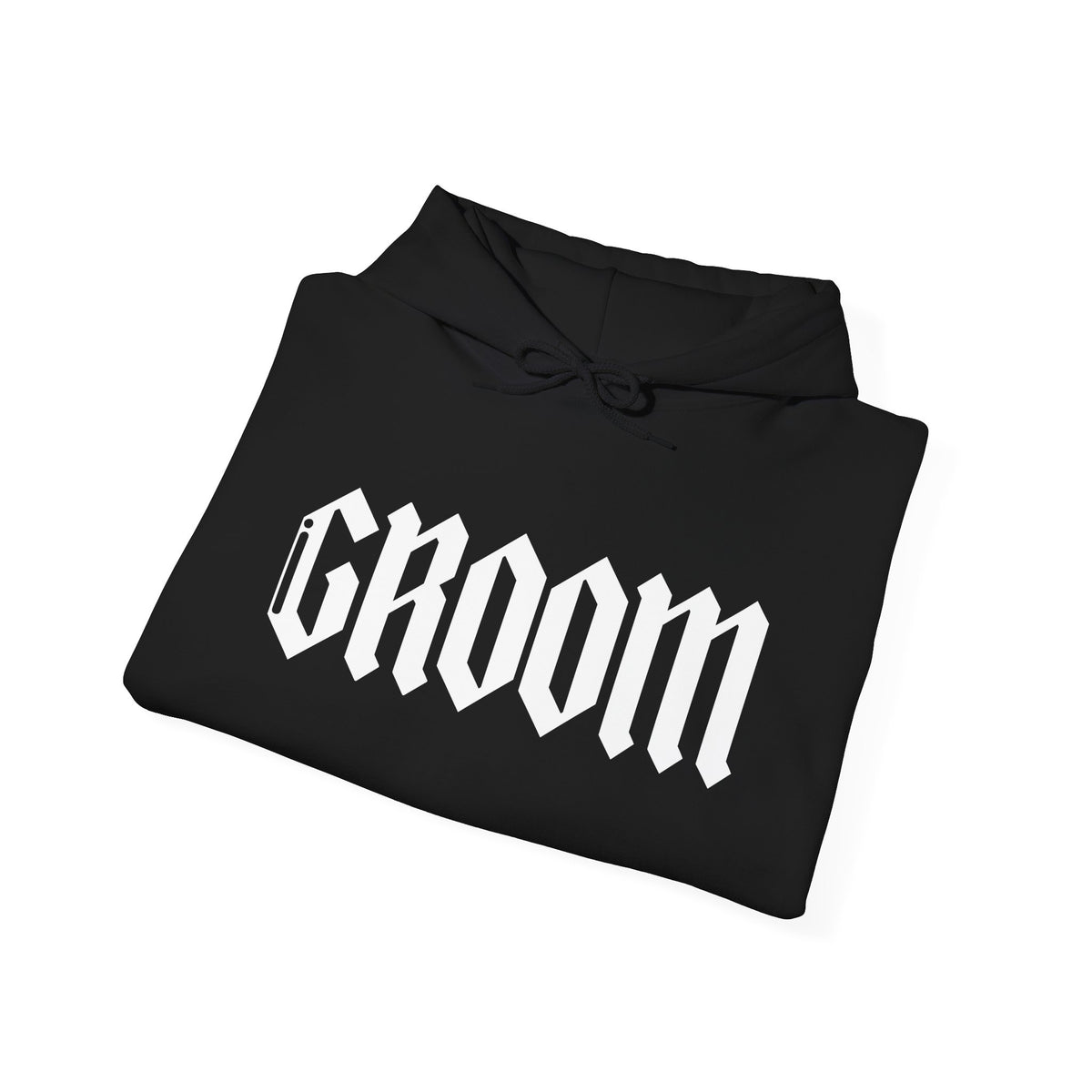 Groom Skull Tarot Hoodie — Gothic Floral Skull Pullover with Custom Date