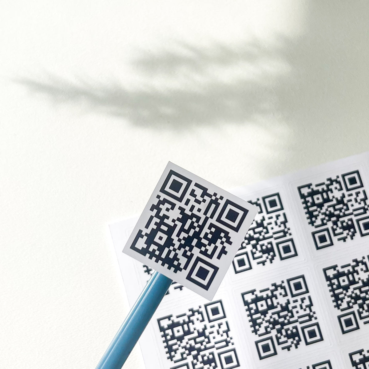Custom QR code stickers printed in the UK for small businesses and events