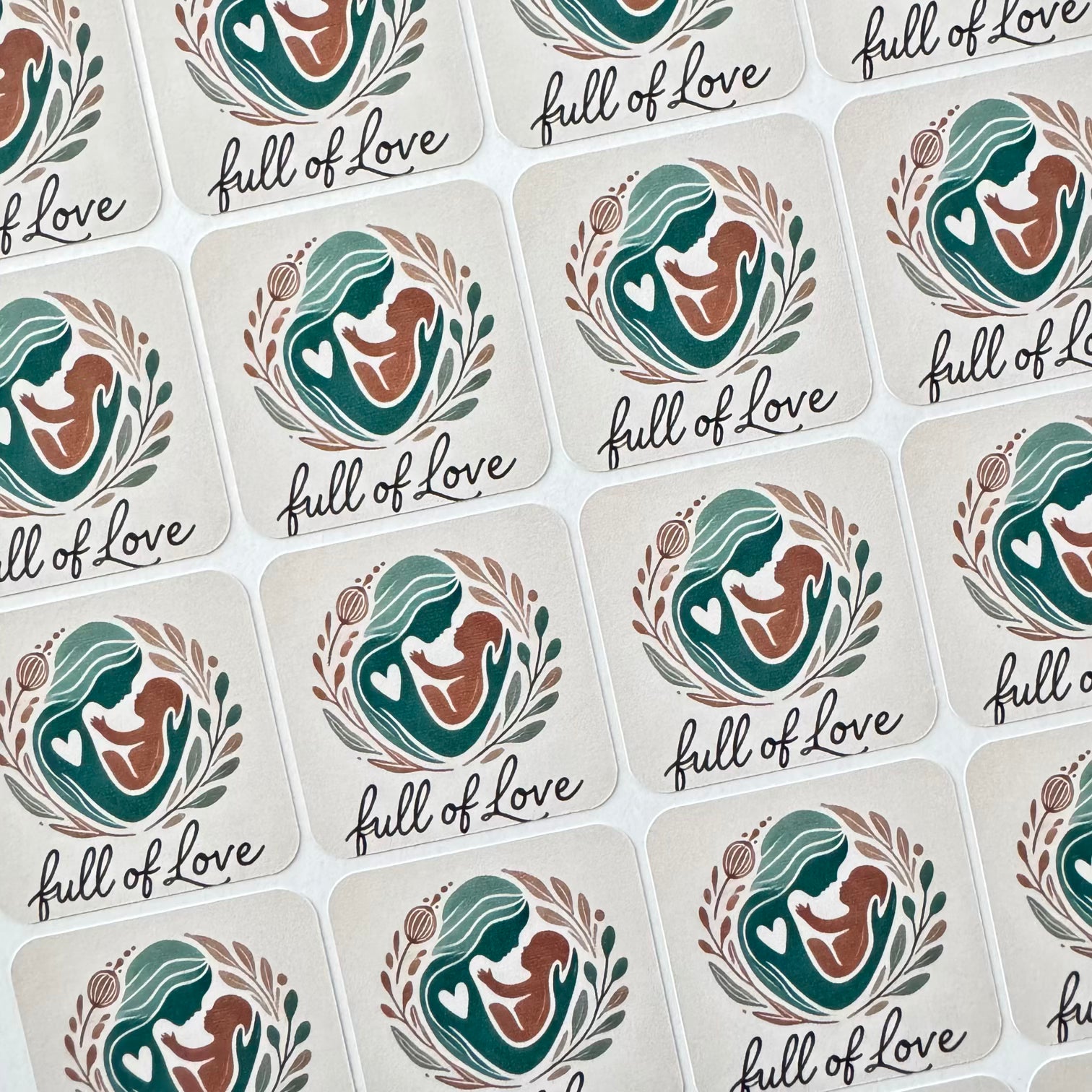 Custom Square Logo Stickers