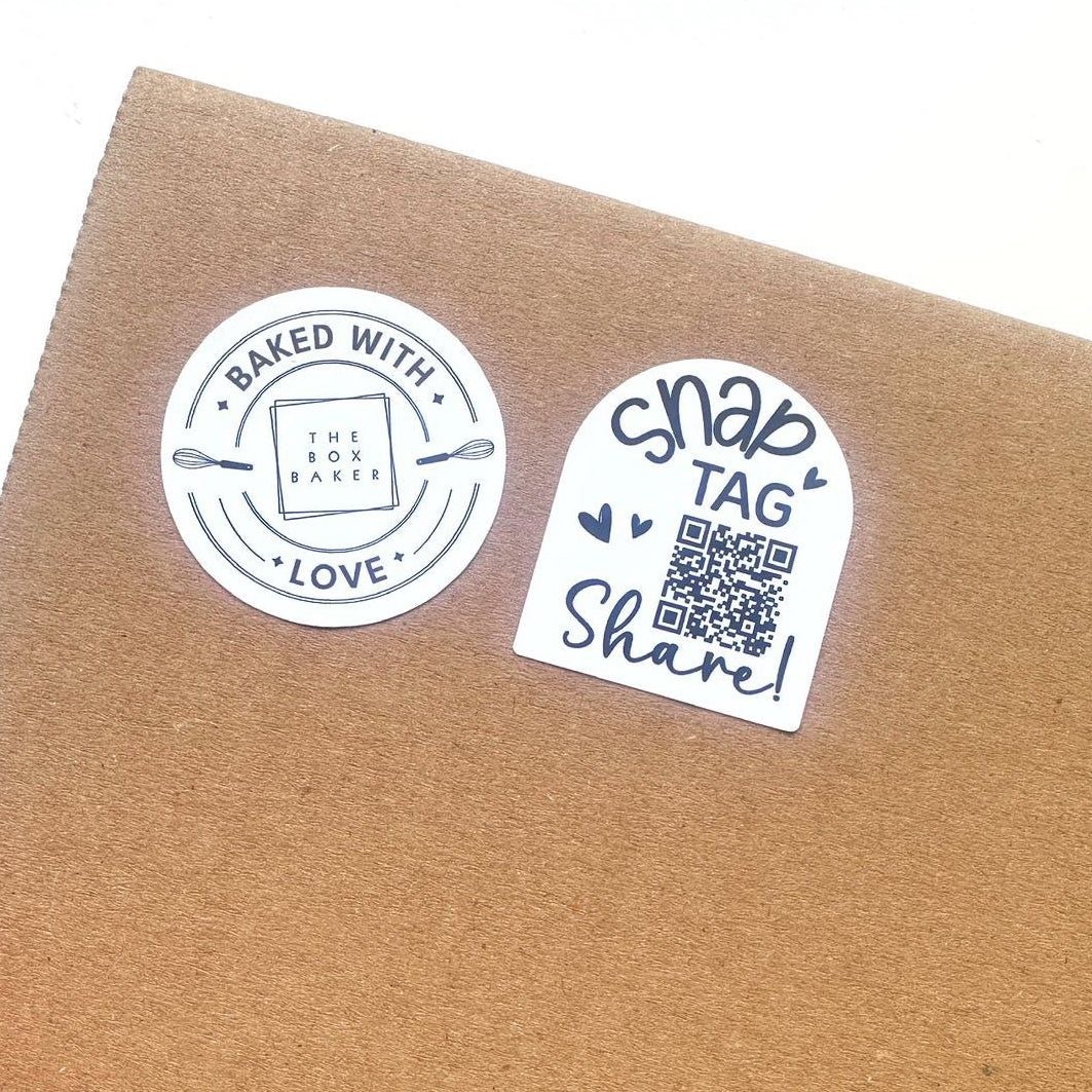 Snap Tag & Share Custom QR Code Stickers