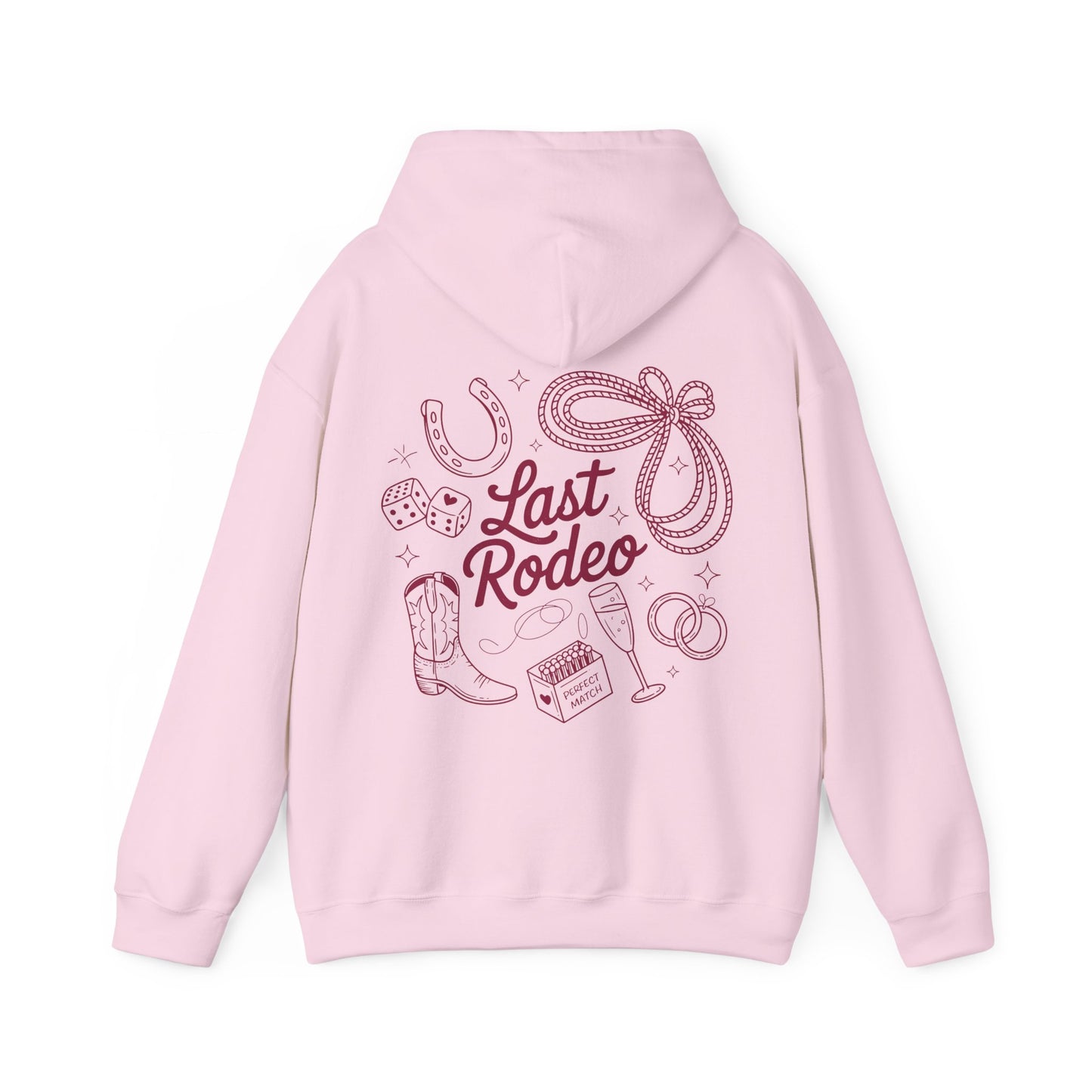 Last Rodeo Hoodie — Western Cowgirl Rodeo Graphic Sweatshirt