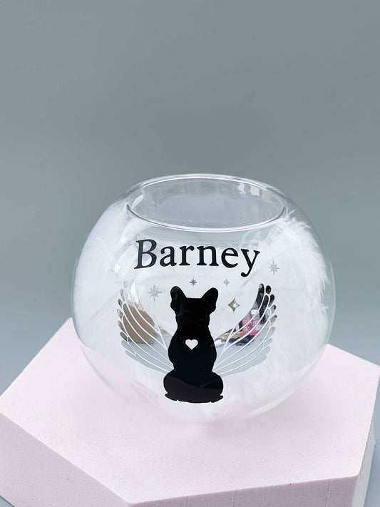 Personalised French Bulldog Memorial Tealight Holder